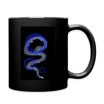 Serpent psychédélique - Mug uni - noir - Droite