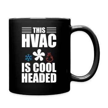 Lustiger HVAC-Techniker HVAC-Installateur - Tasse einfarbig - Schwarz - Rechts
