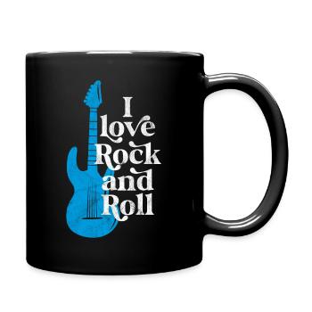 Ich liebe Rock'n'Roll - Tasse einfarbig - Schwarz - Rechts