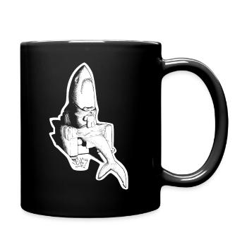 Lone Shark - Full Colour Mug - black - Right