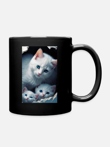 CUTE CAT - Mug uni - noir