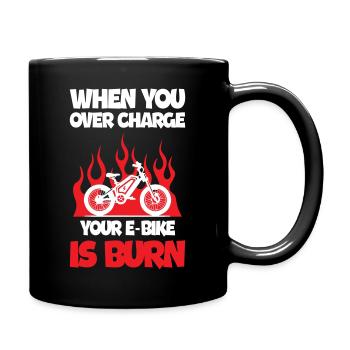Lorsque vous surchargez votre vélo électrique - Mug uni - noir - Droite