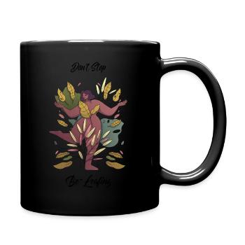 N’arrêtez pas de faire des feuilles - Mug uni - noir - Droite