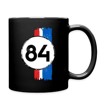 Jahrgang 1984 Geburtstagsgeschenk - Tasse einfarbig - Schwarz - Rechts