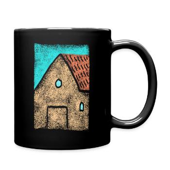 Maison - Design d’architecture - Vie à la campagne - Mug uni - noir - Droite