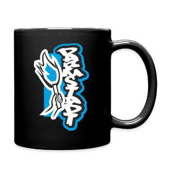Darmstadt Pyro - Tasse einfarbig - Schwarz - Rechts