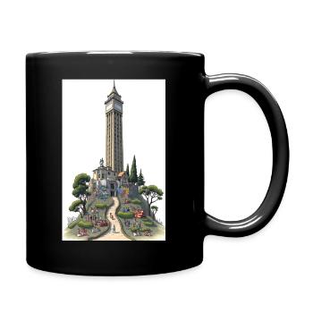 San Francisco Coit Tower - Tasse einfarbig - Schwarz - Rechts