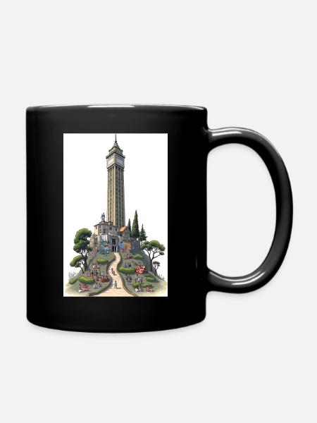 San Francisco Coit Tower - Tasse einfarbig - Schwarz