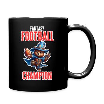 Fantasy Football Champion Bear - Full Colour Mug - black - Right