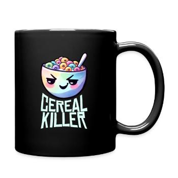 Cereal Killer Breakfast Pun - Full Colour Mug - black - Right