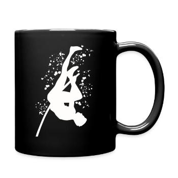 Stabhochspringer Kids Stabhochsprung - Tasse einfarbig - Schwarz - Rechts