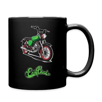 S51 (grün) // Illustration - Tasse einfarbig - Schwarz - Rechts