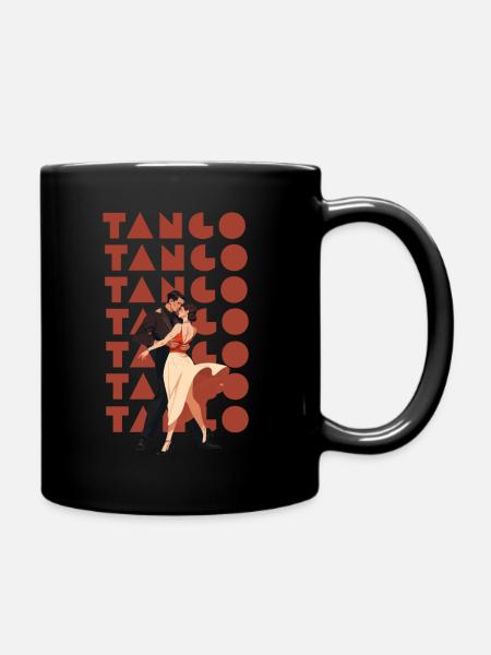 Tangotänzer Gif - Tasse einfarbig - Schwarz