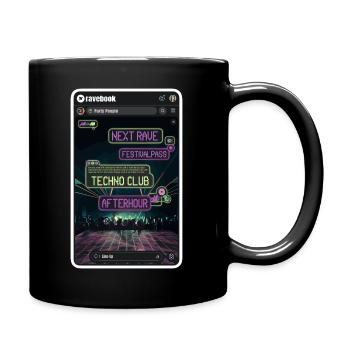 Ravebook - Full Colour Mug - black - Right