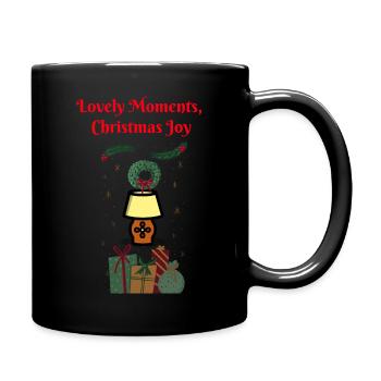 Schöne Momente Weihnachtsfreude T-Shirt-Designs - Tasse einfarbig - Schwarz - Rechts