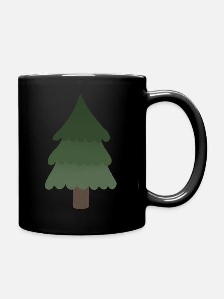 Kiefer - Tasse einfarbig - Schwarz