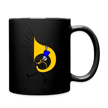 Bassistin - Tasse einfarbig - Schwarz - Rechts
