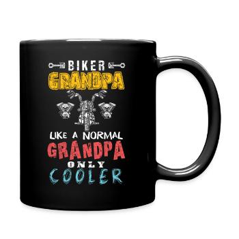 Normal Grandpa - Tasse einfarbig - Schwarz - Rechts