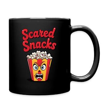 Spooky popcorn design - Full Colour Mug - black - Right