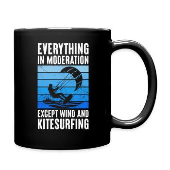 Everything In Moderation Except Wind And - Full Colour Mug - black - Right