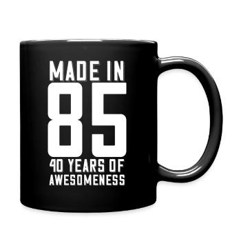 Made In 85 40ème ans de génialité Anniversaire - Mug uni - noir - Droite