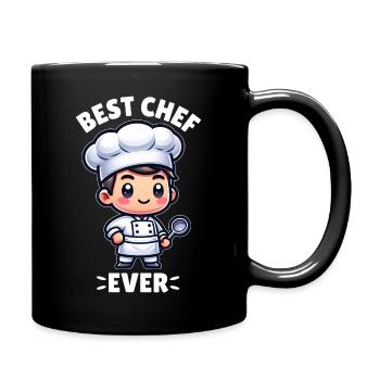 Bester Koch aller Zeiten - Tasse einfarbig - Schwarz - Rechts