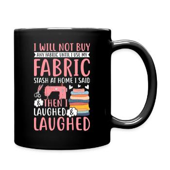 Couture drôle et couture courtepointe - Mug uni - noir - Droite