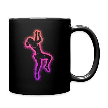 Escalade de bloc Femmes Alpinistes Filles - Mug uni - noir - Droite