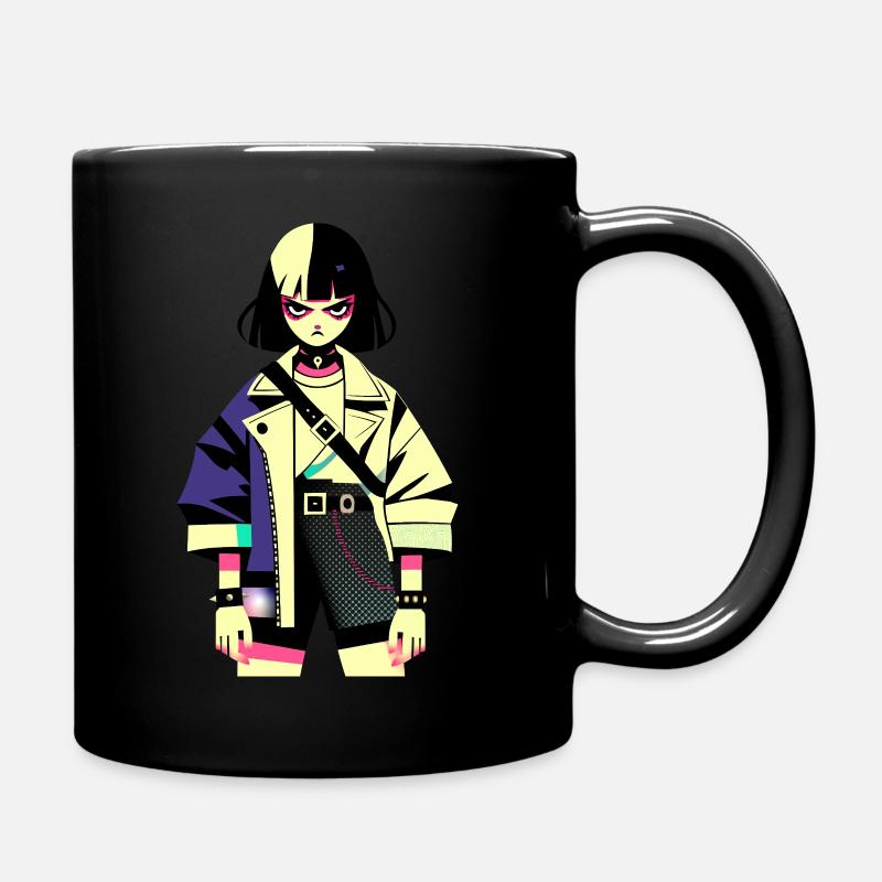 Super fille en colère - Mug uni - noir