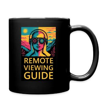 Guide de visualisation à distance – Tête psychédélique - Mug uni - noir - Droite