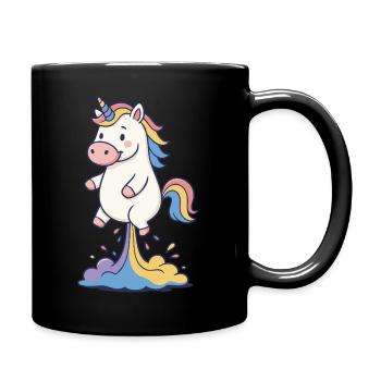 Licorne - Mug uni - noir - Droite