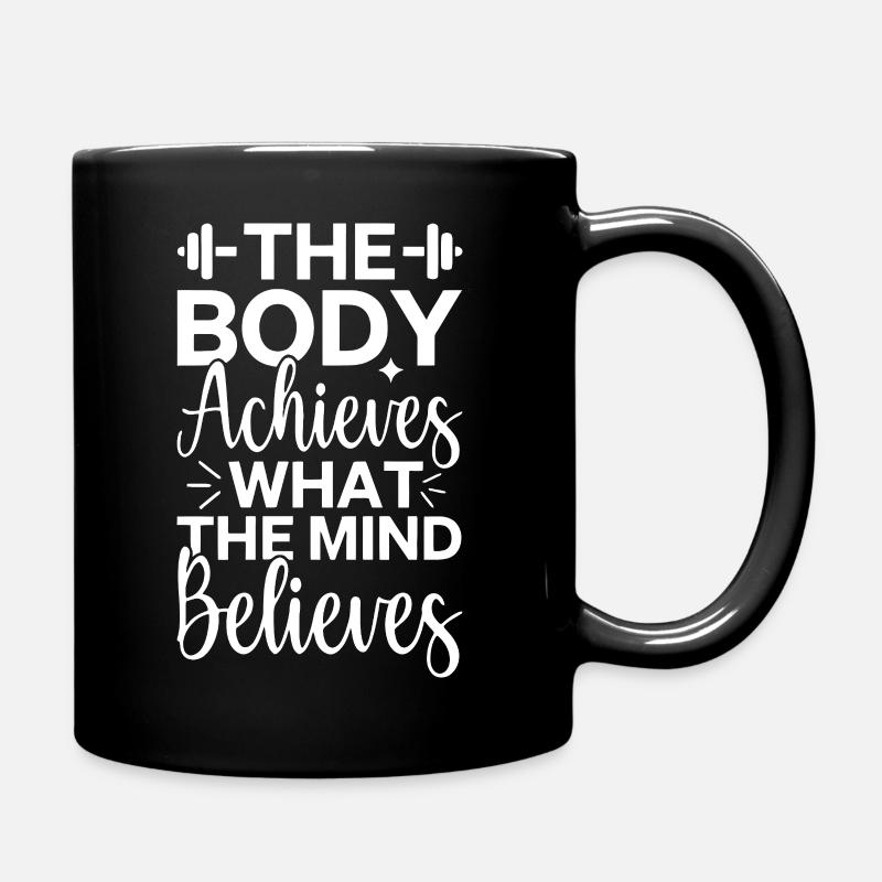 Mindset Achievement Motivierendes Zitat - Tasse einfarbig - Schwarz