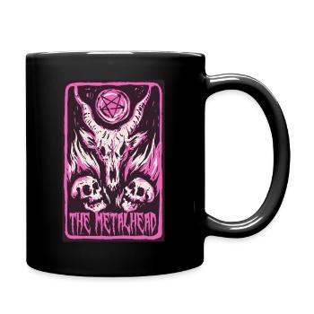 Metalhead Tarot Tarotkarte für Heavy Metal Fans - Tasse einfarbig - Schwarz - Rechts