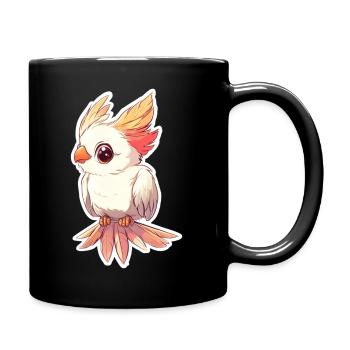 Cockatoo - Full Colour Mug - black - Right