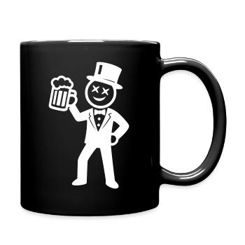 Marié Enterrement de vie de garçon Stick Figure - Mug uni - noir - Droite
