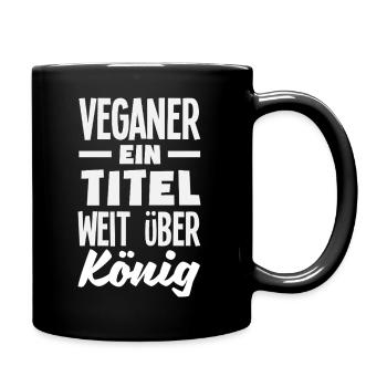 Attention Je suis végétalien Drôle Cadeau végétalien - Mug uni - noir - Droite