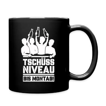 Bye bye niveau jusqu’à lundi - Mug uni - noir - Droite