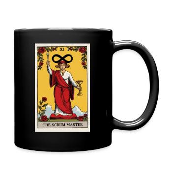 Das Infinity Tarot Scrum Master Design - Tasse einfarbig - Schwarz - Rechts