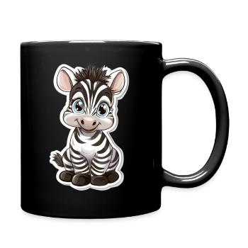 Zebra - Full Colour Mug - black - Right