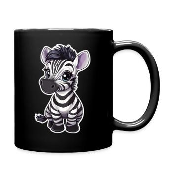 Zebra - Full Colour Mug - black - Right