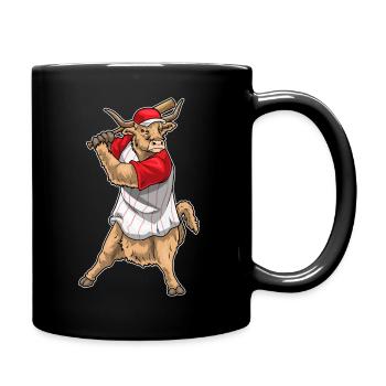 Highland Cattle Baseball Baseball Bat - Full Colour Mug - black - Right