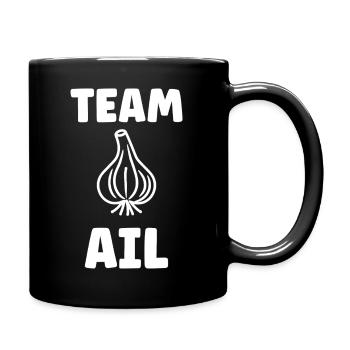 Team AI Garlic Emblem - Full Colour Mug - black - Right