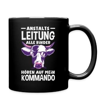 Anstaltsleitung Chef Leitung - Tasse einfarbig - Schwarz - Rechts