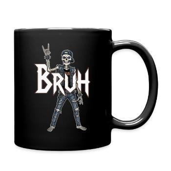 Bruh Skeleton Wippe - Tasse einfarbig - Schwarz - Rechts