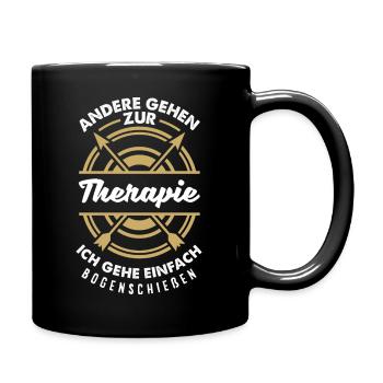 I go archery - Full Colour Mug - black - Right