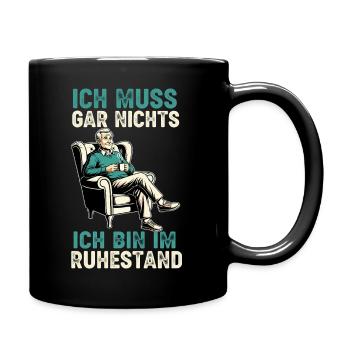 Grandpa Retiree 2025 Grandchild Gift Retirement - Full Colour Mug - black - Right