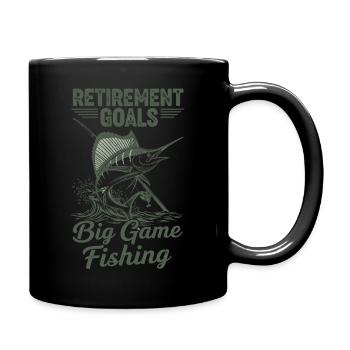 Objectifs de retraite : une grosse prise - Mug uni - noir - Droite