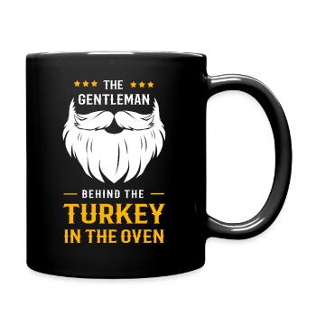 Thanksgiving Gender Reveal Mom-to-be - Full Colour Mug - black - Right
