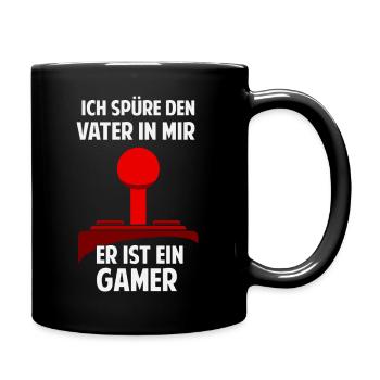 Gamer Gamer Nerd Father Saying Father's Day Funny - Full Colour Mug - black - Right