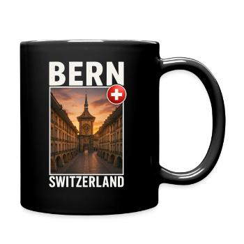 Bern - Tasse einfarbig - Schwarz - Rechts